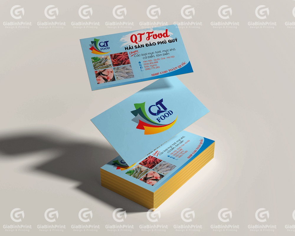Mẫu in ấn card visit shop online